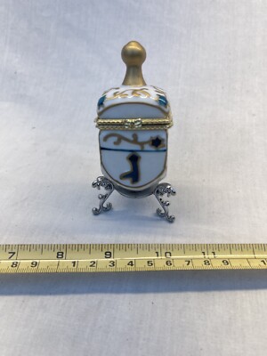 HANUKKAH DREIDEL TRINKET BOX  HEBREW LETTERS With Stand