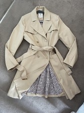 Ted Baker Coat Ladies Double Breasted Time Trench Mac Coat Size 4