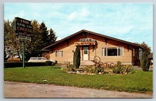 Vintage Postcard OH Wooster Alpine Alpa Restaurant Old Car Chrome ~13355