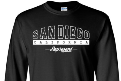 San Diego California State T-Shirt  Long Sleeve Graphic Tees Unisex Apparel 