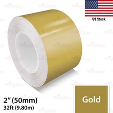 2" Vinyl Pinstriping Pin Stripe Car Body Styling Tape Decal Sticker 50mm GOLD