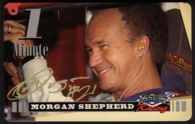 Assets Rennen 1995:1 Minute Morgan Shepherd Unterzeichnet (Bedruckt) Handy Card