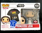 Funko POP! Star Wars Princess Leia Limited Edition EXCLUSIVE & XL TEE NEW MINT