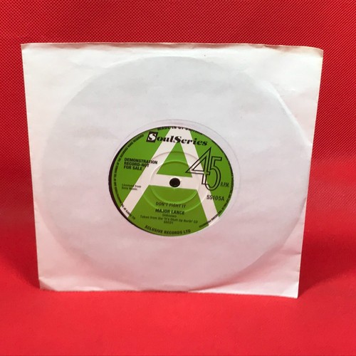 MAJOR LANCE Don't Fight It - UK 7" PROMO Vinyl Single Get My Hat Nothing can st