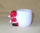 VINTAGE CHRISTMAS HOLLY SANTA with BAG CUP FIGURINE JAPAN PARMA by AAI — photo 2