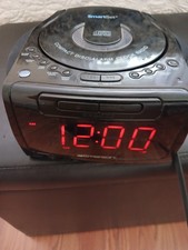Emerson Smart Set Model CKD9917BK Dual Alarm Clock Radio w/CD Player  Aux Input
