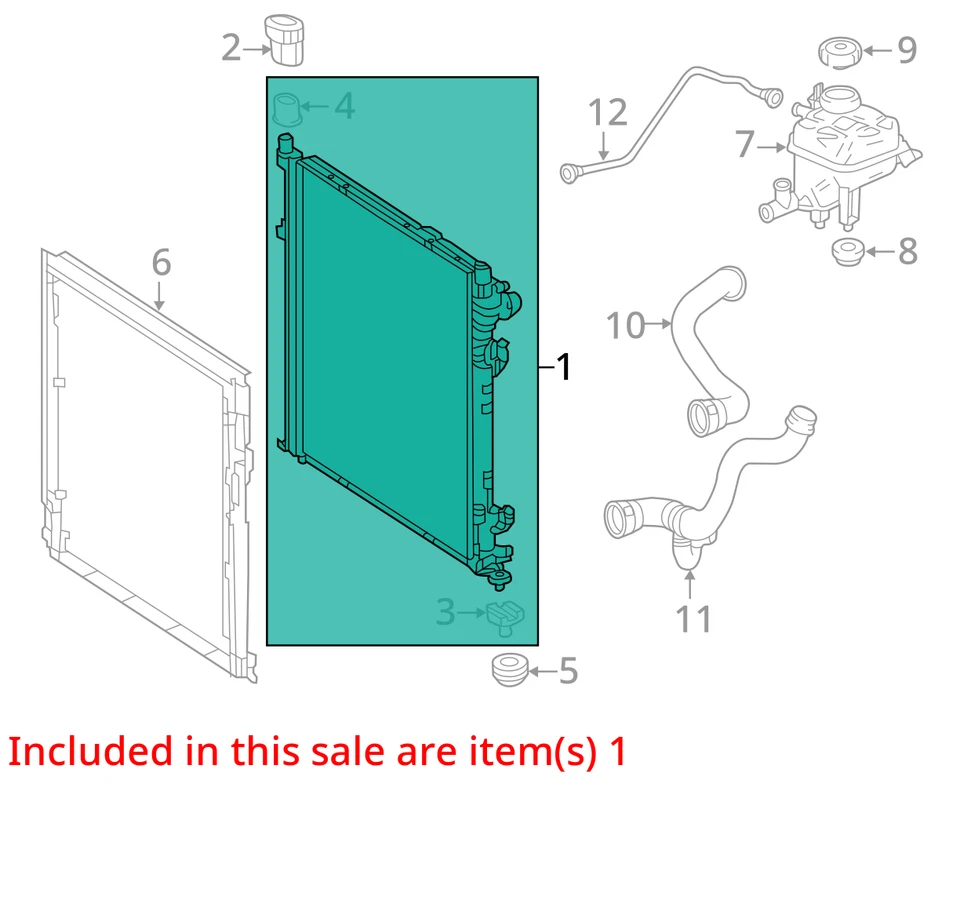 Radiador 166 Tipo SUV VIN D 4º Dígito Se Adapta 16-19 MERCEDES CLASE GLE 785955 Foto 3 de 4