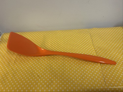 Vintage Mepal Melamine Hutzler Orange Angled Spatula Utensil Denmark Retro MCM