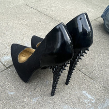 Rs Damen Pumps Lackleder Schwarz Stilettoabsa...