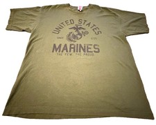 Bayside Men's United States Marines The Few The Proud 100% Cotton Made In USA XL