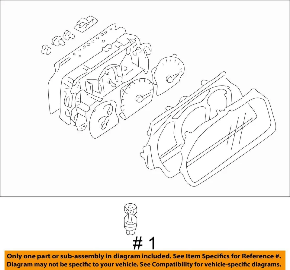 SE ADAPTA A CHEVROLET TRACKER CLUSTER 30021781 1999-2000 - NUEVO OEM 30021781 Foto 3 de 3