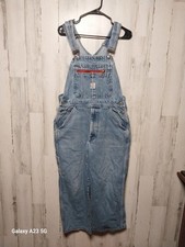 Vintage 90s Pointer Brand Bib Denim Overalls Made In USA 33x24 Workwear