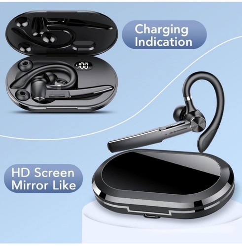Bluetooth Headset Wireless Earpiece Earphone with Microphone for Cell Phones - Photo 4 sur 5