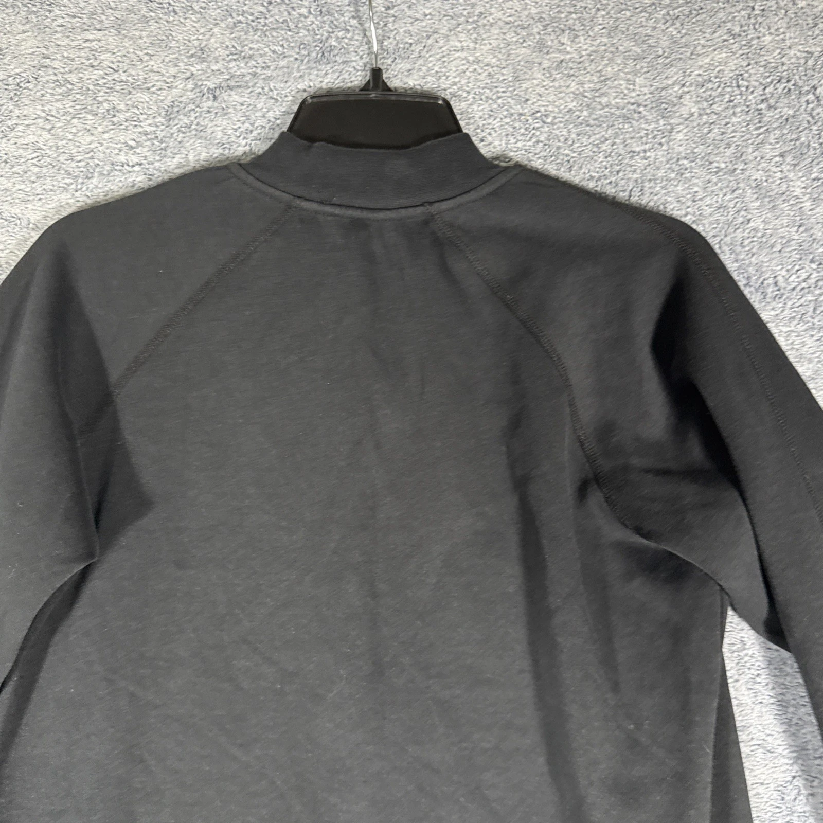 Apple Store Employee Jacket Full Zip Adult Size Small Logo Black Cotton Blend - product detail image 12