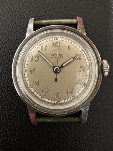 1950s Wyler Military Style 29mm Watch