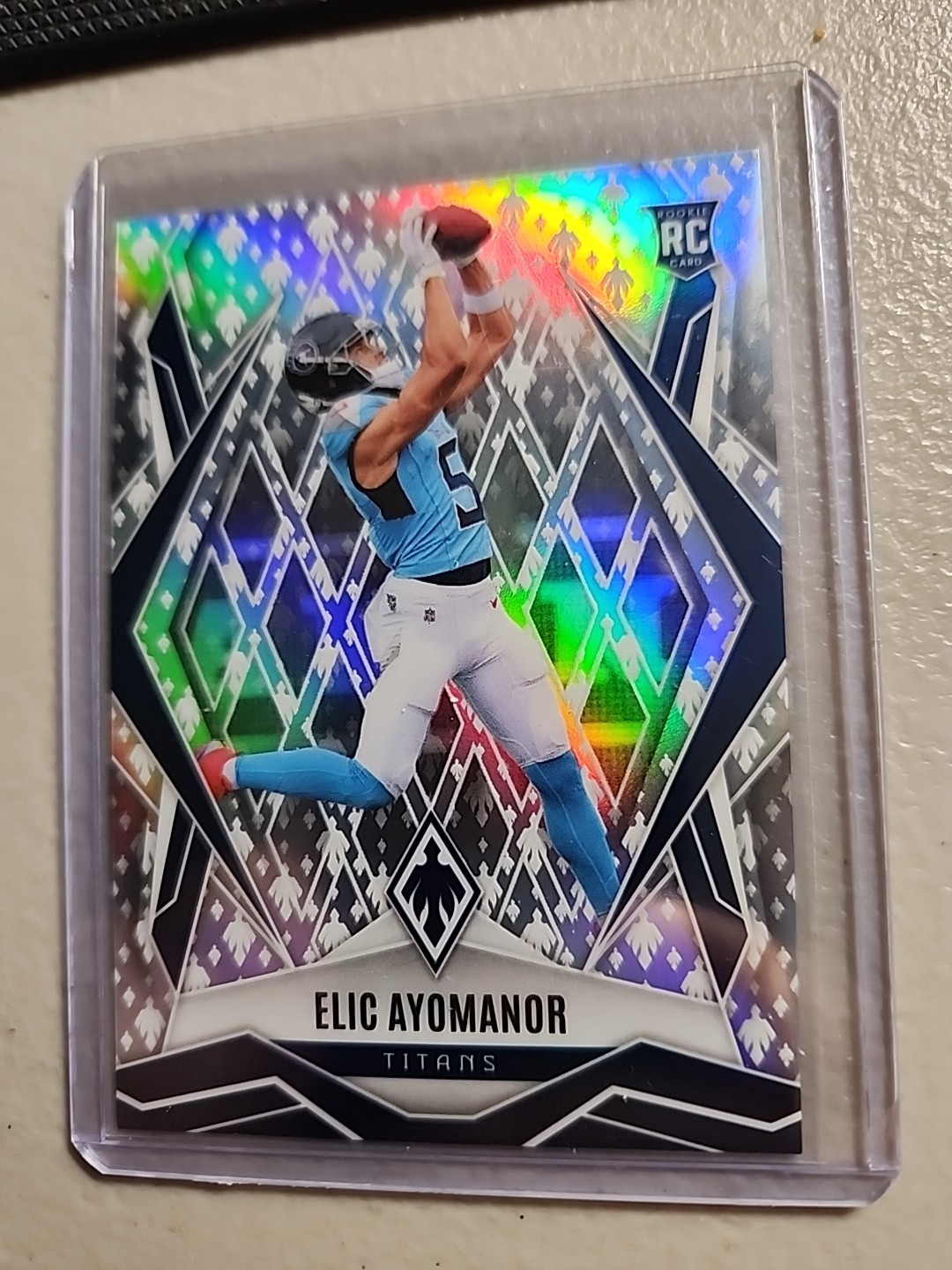 Elic Ayomanor 2025 Panini Phoenix RC #167 Phoenix Logo /149 Tennessee Titans