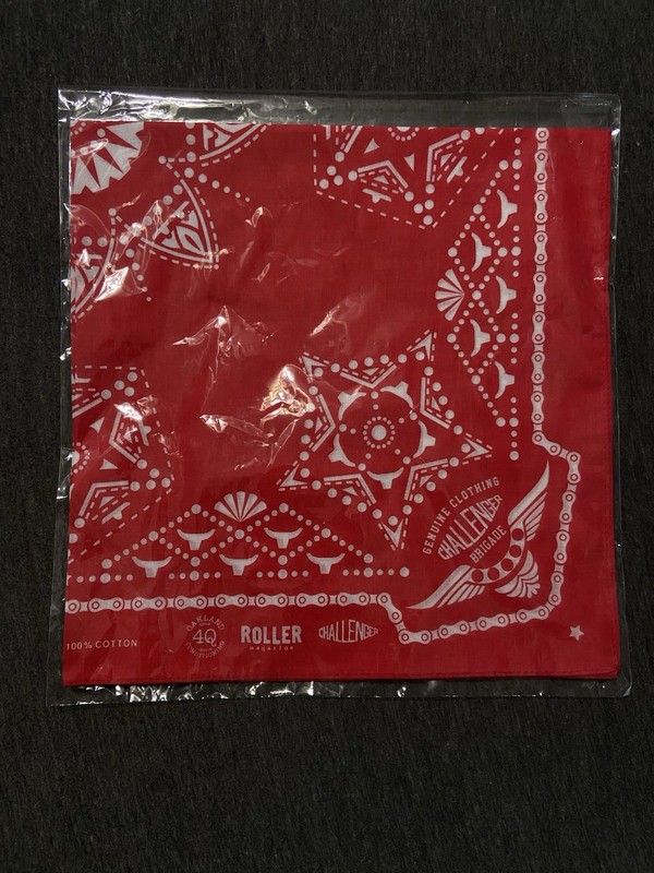 4Q Conditioning Max Schaaf Roller Magazine Motorcycle Red Cotton Bandana