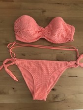 Bikini H&M Gr.34 75C orange neon Bandeau