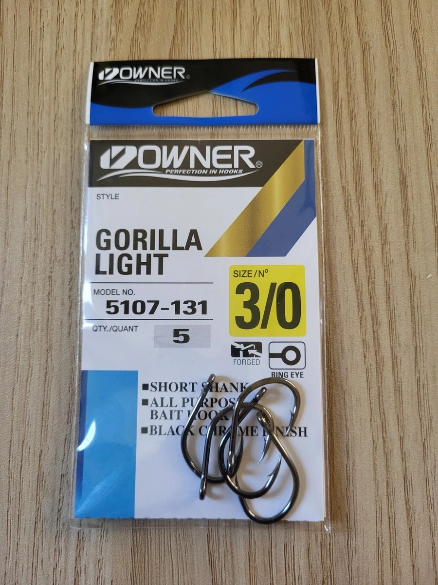 Hameçons Owner B-78 Worm Hook - Taille 3/0 - Lot De 6 - Neuf - Pour Vers Souples