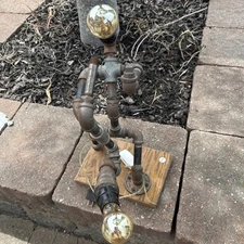 Home Made Working Lamp Made With Plumbing Pipes