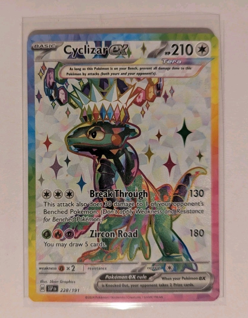Pokémon TCG Cyclizar Ex 228/191 Surging Sparks NM/M