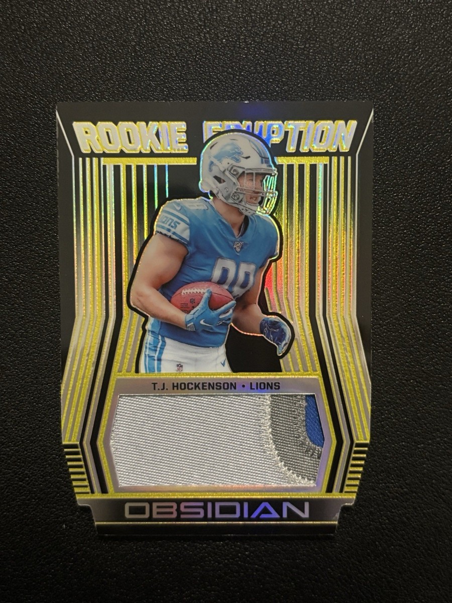 2019 Panini Obsidian Rookie Eruption Relics T.J. Hockenson
