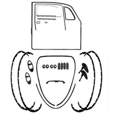 Body Rubber Seal Kit 1967 Classic Volkswagen Beetle-vw Bug