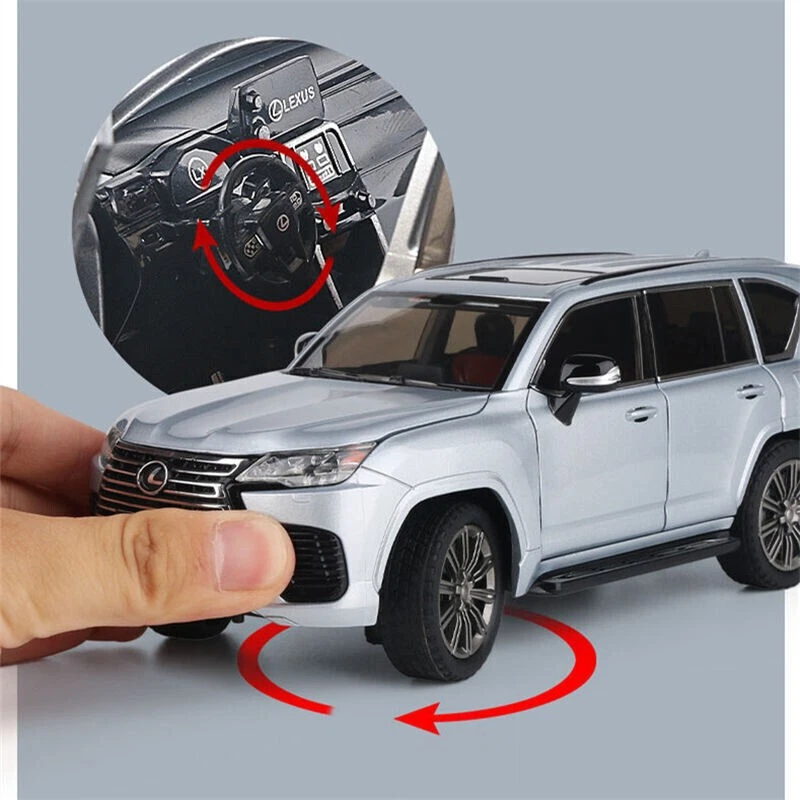 1:24 Lexus Lx600 Suv Sound & Light Model Car Toy Diecast Vehicle Collection Gift - Image 2 of 4