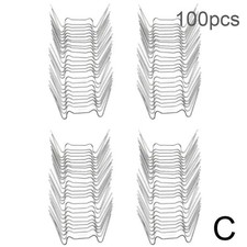 Image of W Clips for Greenhouse Window Glass Panes Stainless Steel Wire Glazed Clip