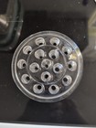 Vintage Clear Glass 16 Hole Flower Frog 5" — photo 1