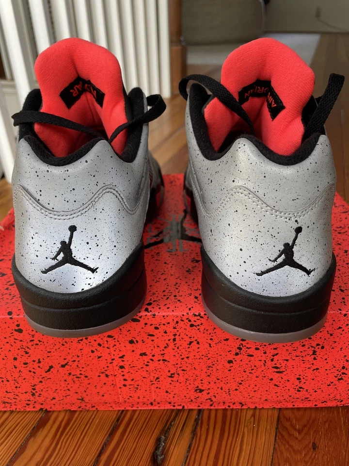 Jordan 5 Retro Bajo Neymar Plateado/Infrarrojo 23 846315-025 Para hombres 9.5 Foto 4 de 4