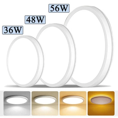 36-56W LED Deckenleuchte Deckenlampe Dimmbar mit Fernbedienung Wohnzimmer Lampe - Bild 1 von 4