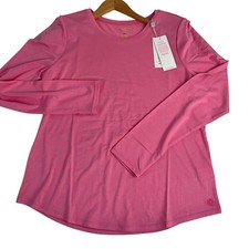 Lilly Pulitzer Luxletic Westley Long Sleeve Tee UPF 50 Confetti Pink 013558 M