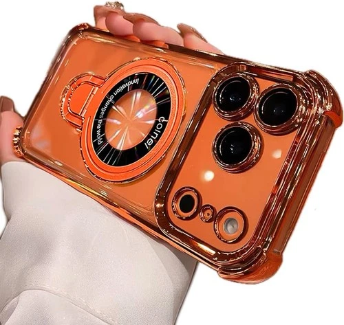 For iPhone 17 Pro Max 16 15 14 13 12 Shockproof Mag Safe Stand Case Lens Cover