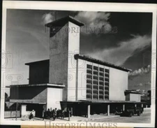 1955 Press Photo LÃ©opoldville Railway Station in Belgian Congo - lrx63654