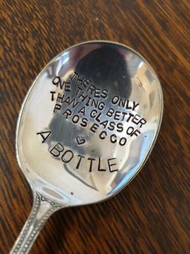  hand stamped spoon or  keyring DRINKING BOOZE LOVERS  gift  - Picture 1 of 24