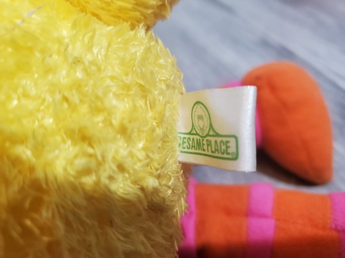 2007 Sesamstraße Arbeitsplatz Sitzsack Plüsch Zoe, großer Vogel 9 Zoll und 13 Zoll - Bild 8 von 10