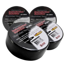 4 Rolls 1.2" x 50ft High Temp Cloth Fabric Electrical Wiring Harness Black Tape