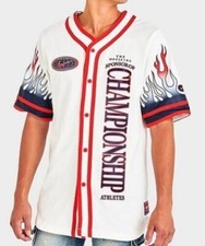 Men Nike Shirt Americana Top Sail/Habanero Red Style Champion DV9642-133 Small