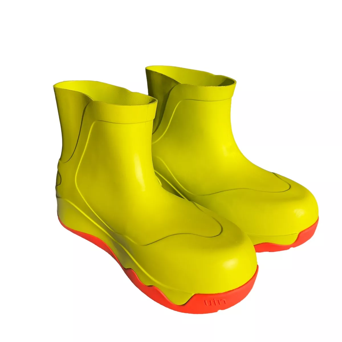 Prada Rubber Logo Pull-On Rain Booties