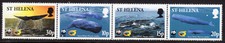 St. Helena 2002 Endangered Species, Sperm Whale strip of 4, MNH, SG 872/5