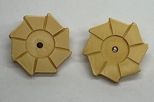 Lot Of 2 Vintage Bakelite Pinwheel Sewing Buttons Simichrome Polish Tested