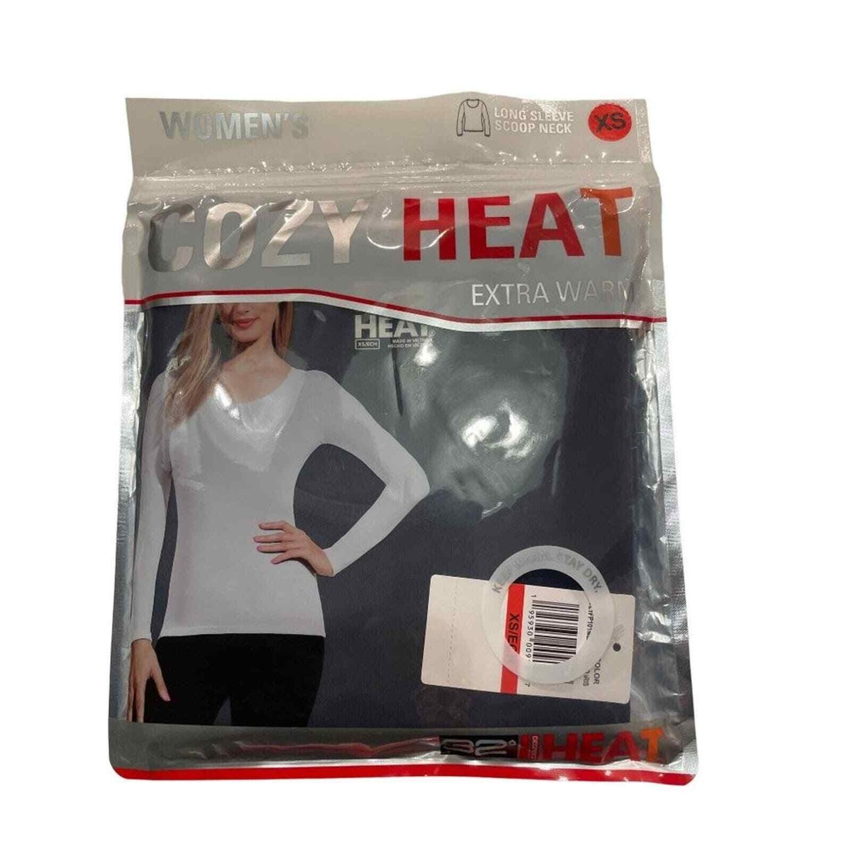 売れ筋商品|||３２ディグリー カットソー トップス レディース Women's Long-Sleeve Scoop-Neck Top White 32 DEGREES Womens Heat Long Sleeve Scoop Neck Tee, 1-Pack