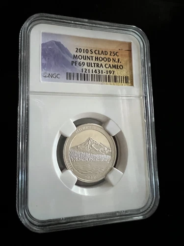 2010 S Clad 25c Mount Hood NF State Quarter-NGC PF69 Ultra Cameo