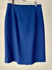 Worn Once TALBOTS Blue Cotton Blend Lined Skirt Size 2 Excellent Condition