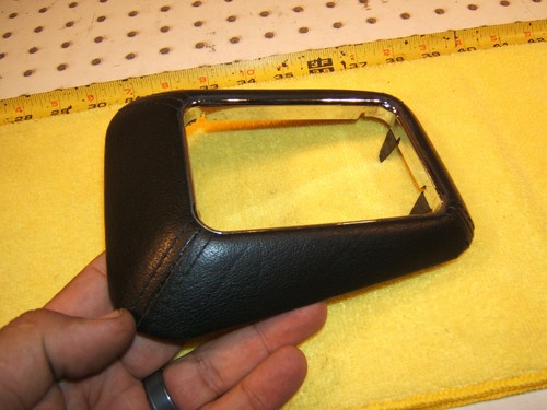 Mercedes W163 2000-2001 ML55 AMG Palanca de cambios automática cuero envuelto carbón 1 cubierta - Imagen 2 de 12