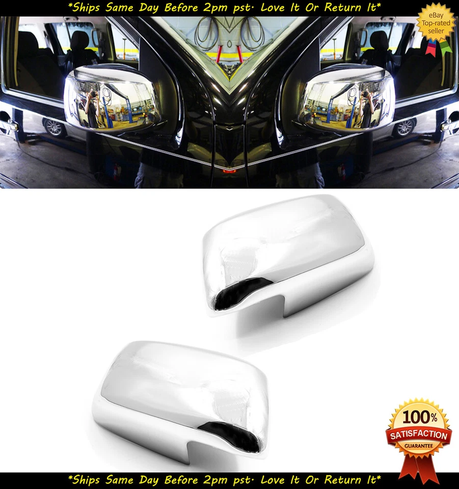 Espejo retrovisor cromado + cubiertas de manija con 2 cerraduras inteligentes para Nissan Frontier 2005-2018 Foto 2 de 2
