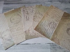 6 pieces of postmarked Scrapbook Paper 4x6 photo mats #1468