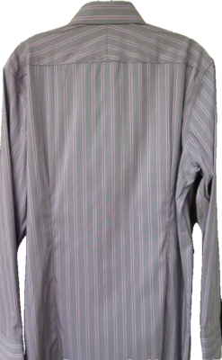 Psycho Bunny Mens Stretch Striped Slim Fit Dress Shirt Medium 16x32/33 Gray | eBay Psycho Bunny Mens Stretch Striped Slim Fit Dress Shirt Medium 16x32/33 Gray | eBay