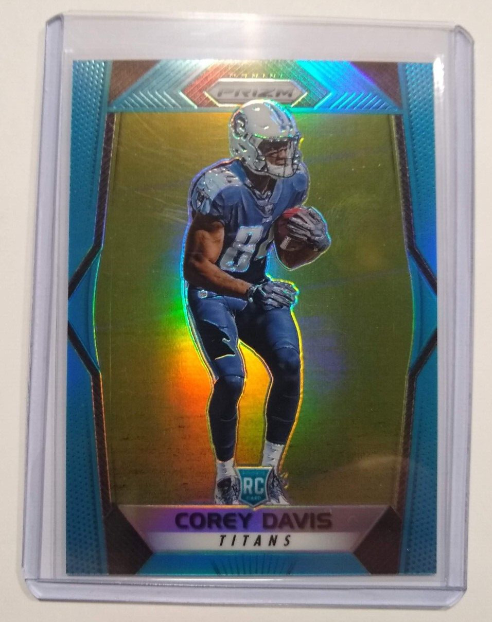 2017 Panini Prizm Corey Davis Blue Prizm RC #ed 025/199 Titans